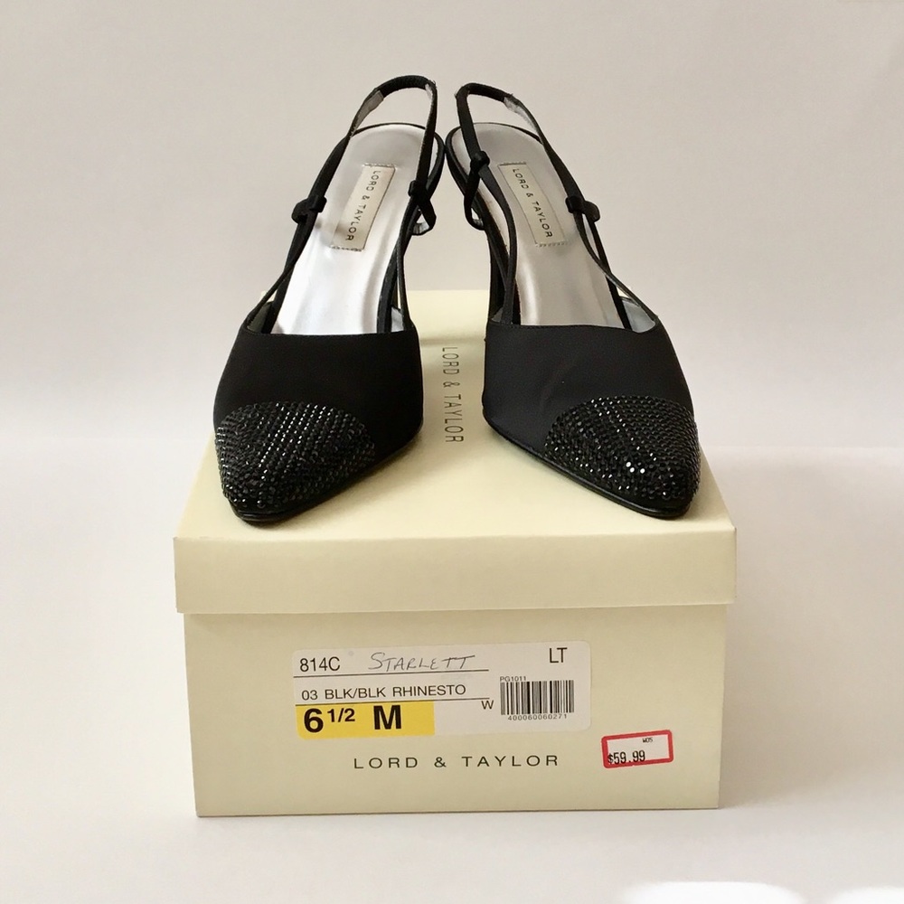 Stylish LORD & TAYLOR Slingback Heels